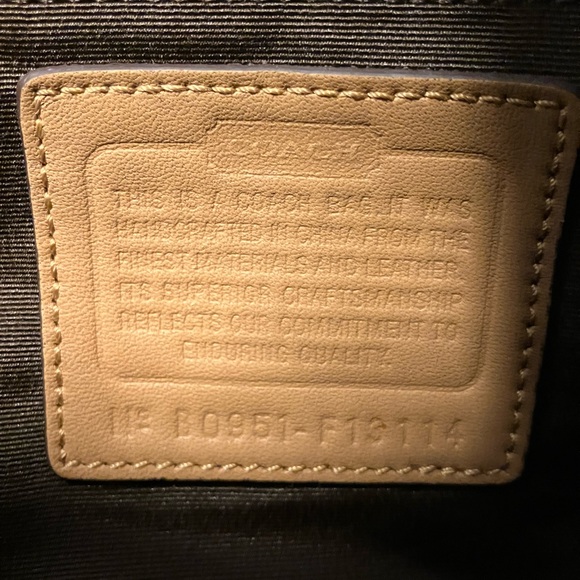 Coach Brown and Tan Signature Shoulder Bag - Picture 4 of 7